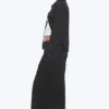 Lose sitzende Anzughose mit niedriger Taille – schwarz, Nadelstreifen Lose sitzende Anzughose mit niedriger Taille – schwarz, Nadelstreifen