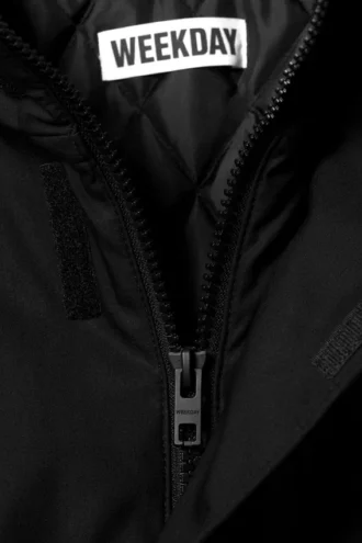 Lässige Baumwolljacke – Schwarz