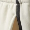 Lässige Bermudashorts aus Frottee mit niedriger Leibhöhe – Weiß – Schwarze Streifen Lässige Bermudashorts aus Frottee mit niedriger Leibhöhe – Weiß – Schwarze Streifen
