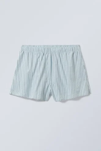 Lässige Boxershorts aus Baumwolle – Blaue Streifen Lässige Boxershorts aus Baumwolle – Blaue Streifen