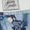 Lässige Boxershorts aus Baumwolle – Blauer Paisley-Print Lässige Boxershorts aus Baumwolle – Blauer Paisley-Print