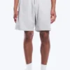 Lässige Frottee-Shorts – Hellstaubgrau Lässige Frottee-Shorts – Hellstaubgrau