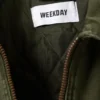 Lässige, gewaschene Utility-Jacke – Dunkelkhaki-Grün Lässige, gewaschene Utility-Jacke – Dunkelkhaki-Grün