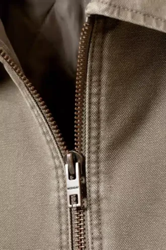 Lässige, gewaschene Utility-Jacke – Dusty Mole