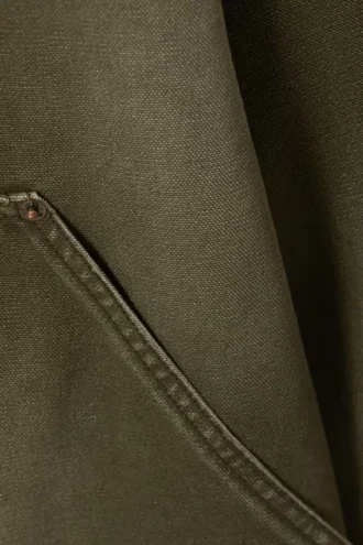 Lässige, gewaschene Utility-Jacke – gewaschenes Khaki-Grün Lässige, gewaschene Utility-Jacke – gewaschenes Khaki-Grün