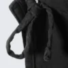 Lässige Latzhose mit geradem Bein – Schwarz Lässige Latzhose mit geradem Bein – Schwarz