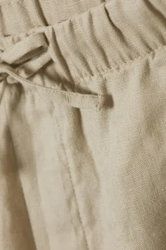 Lässige Leinen-Hose – Ecru