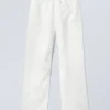 Lässige Leinen-Hose – Staubweiß