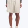 Lässige Leinen-Shorts mit Kordelzug – Ecru Lässige Leinen-Shorts mit Kordelzug – Ecru