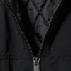 Lässige Nylon-Bomberjacke – Schwarz Lässige Nylon-Bomberjacke – Schwarz