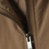 Lässige Nylon-Bomberjacke – Staubbraun Lässige Nylon-Bomberjacke – Staubbraun