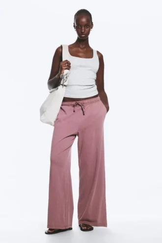 Lässige Pyjamahose – Dusty Lilac