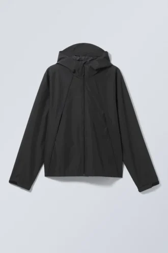 Lässige Shell-Jacke – Schwarz Lässige Shell-Jacke – Schwarz