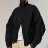 Lässige Sport-Utility-Jacke – Schwarz Lässige Sport-Utility-Jacke – Schwarz