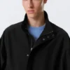 Lässige Sport-Utility-Jacke – Schwarz Lässige Sport-Utility-Jacke – Schwarz