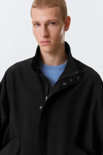 Lässige Sport-Utility-Jacke – Schwarz