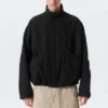 Lässige Sport-Utility-Jacke – Schwarz Lässige Sport-Utility-Jacke – Schwarz