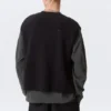 Lässige Strickweste im Used-Look – Schwarz Lässige Strickweste im Used-Look – Schwarz