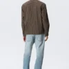 Lässiges gestreiftes Button-Down-Hemd – Braun gestreift Lässiges gestreiftes Button-Down-Hemd – Braun gestreift