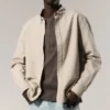 Lässiges gestreiftes Hemd mit Knopfleiste – gestreift, beige Lässiges gestreiftes Hemd mit Knopfleiste – gestreift, beige