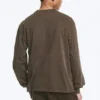 Lässiges Langarm-T-Shirt – Dunkelbraun Lässiges Langarm-T-Shirt – Dunkelbraun