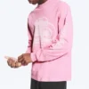 Lässiges Langarmshirt mit Print – Rosa – Logos Lässiges Langarmshirt mit Print – Rosa – Logos