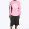 Lässiges Langarmshirt mit Print – Rosa – Logos Lässiges Langarmshirt mit Print – Rosa – Logos