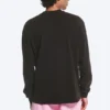 Lässiges Langarmshirt mit Print – Schwarz Lässiges Langarmshirt mit Print – Schwarz