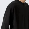 Lässiges Langarmshirt – Schwarz Lässiges Langarmshirt – Schwarz