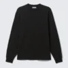Lässiges Langarmshirt – Schwarz Lässiges Langarmshirt – Schwarz