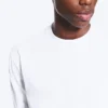 Lässiges Langarmshirt – Weiß Lässiges Langarmshirt – Weiß