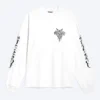 Lässiges, mit Print bedrucktes Langarmshirt – Weiß – Synergy Lässiges, mit Print bedrucktes Langarmshirt – Weiß – Synergy