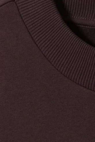 Lässiges, schweres Sweatshirt – Dunkelviolett