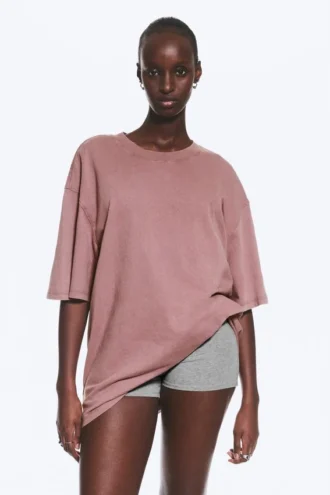 Lässiges T-Shirt – Medium Dusty Lilac