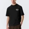 Lässiges T-Shirt mit Print – Schwarz – Teambuilding Lässiges T-Shirt mit Print – Schwarz – Teambuilding