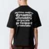 Lässiges T-Shirt mit Print – Schwarz – Teambuilding Lässiges T-Shirt mit Print – Schwarz – Teambuilding