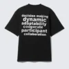 Lässiges T-Shirt mit Print – Schwarz – Teambuilding Lässiges T-Shirt mit Print – Schwarz – Teambuilding