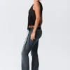 Luna Low Rise Skinny Bootcut Jeans – Blau Hymn – Mittelblau