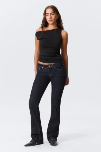 Luna Low Rise Skinny Bootcut Jeans – Blue Rinse – Dunkelblau Luna Low Rise Skinny Bootcut Jeans – Blue Rinse – Dunkelblau