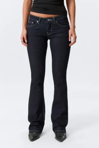 Luna Low Rise Skinny Bootcut Jeans – Blue Rinse – Dunkelblau Luna Low Rise Skinny Bootcut Jeans – Blue Rinse – Dunkelblau
