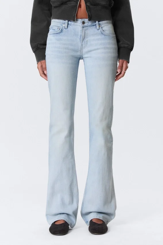 Luna Low Rise Skinny Bootcut Jeans – Fluid Blue – Hellblau Luna Low Rise Skinny Bootcut Jeans – Fluid Blue – Hellblau