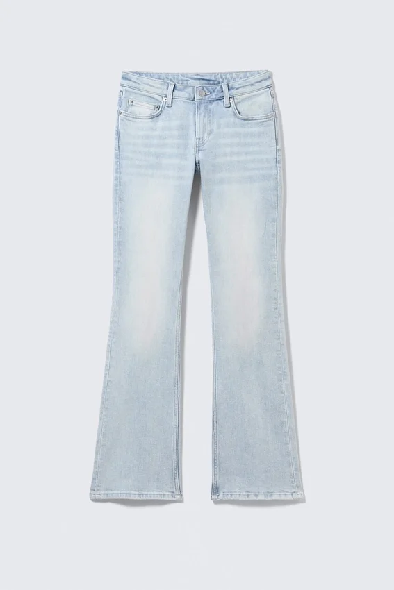 Luna Low Rise Skinny Bootcut Jeans – Fluid Blue – Hellblau Luna Low Rise Skinny Bootcut Jeans – Fluid Blue – Hellblau