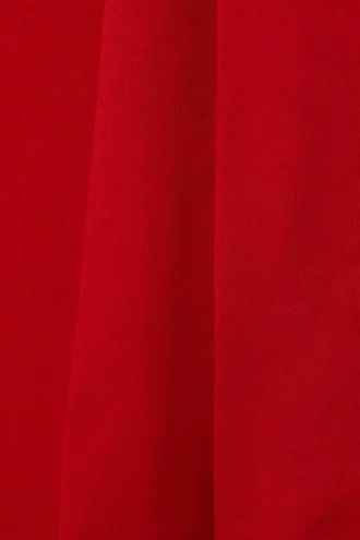 Lyocell-One-Shoulder-Top mit Bindeband – Rot