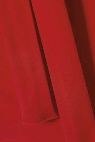 Lyocell-One-Shoulder-Top mit Bindeband – Rot