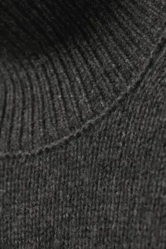 Maggie Woll-Rollkragenpullover – Dunkelgrau