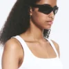 Markante sportliche Sonnenbrille – Schwarz Markante sportliche Sonnenbrille – Schwarz