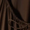 Maxikleid aus Baumwollpopeline mit Stufen – Dunkelbraun Maxikleid aus Baumwollpopeline mit Stufen – Dunkelbraun