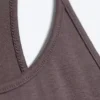 Maxikleid aus Jersey mit Racerback – Dusty Plum Maxikleid aus Jersey mit Racerback – Dusty Plum