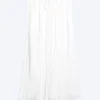 Maxirock mit Knitteroptik – Dusty White Maxirock mit Knitteroptik – Dusty White