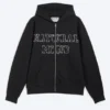 Mechatok Kapuzenpullover mit Reißverschluss und Stickerei – Schwarz Mechatok Kapuzenpullover mit Reißverschluss und Stickerei – Schwarz